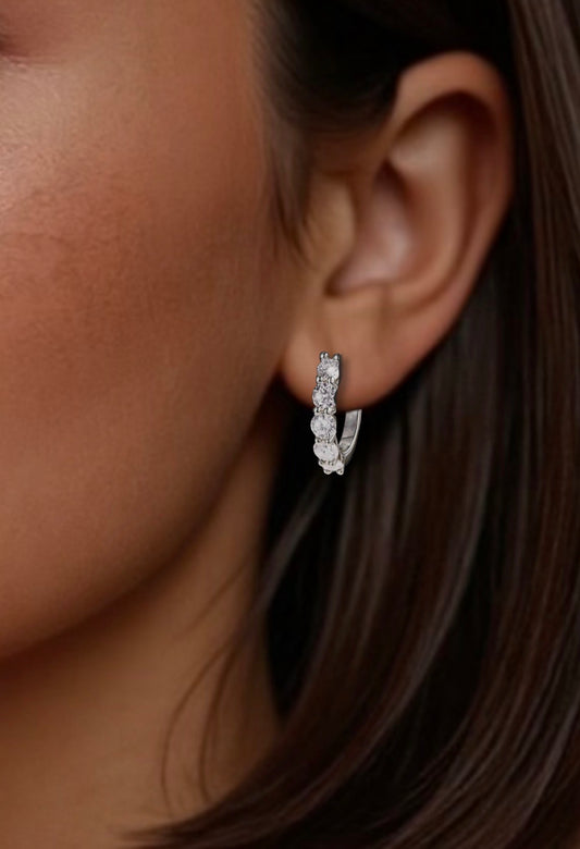 The Roots Diamond Hoops