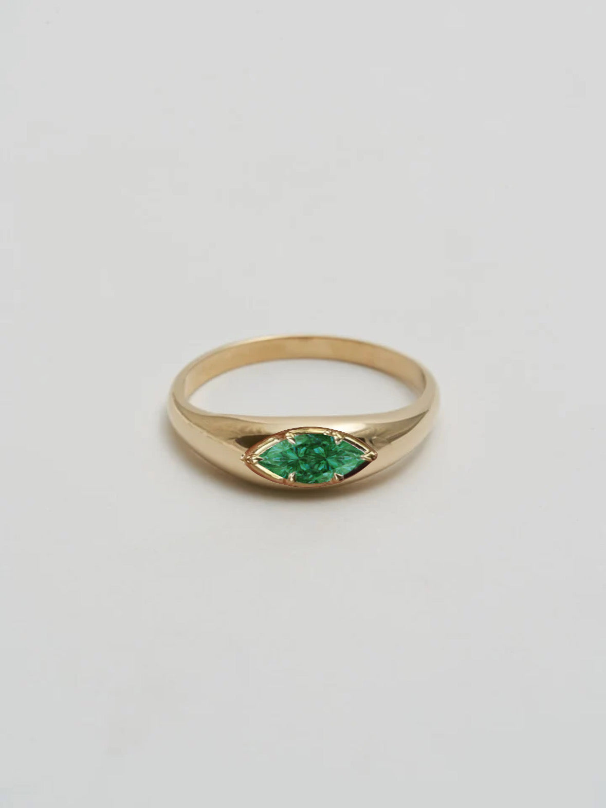The Cactus Emerald Solitaire Ring