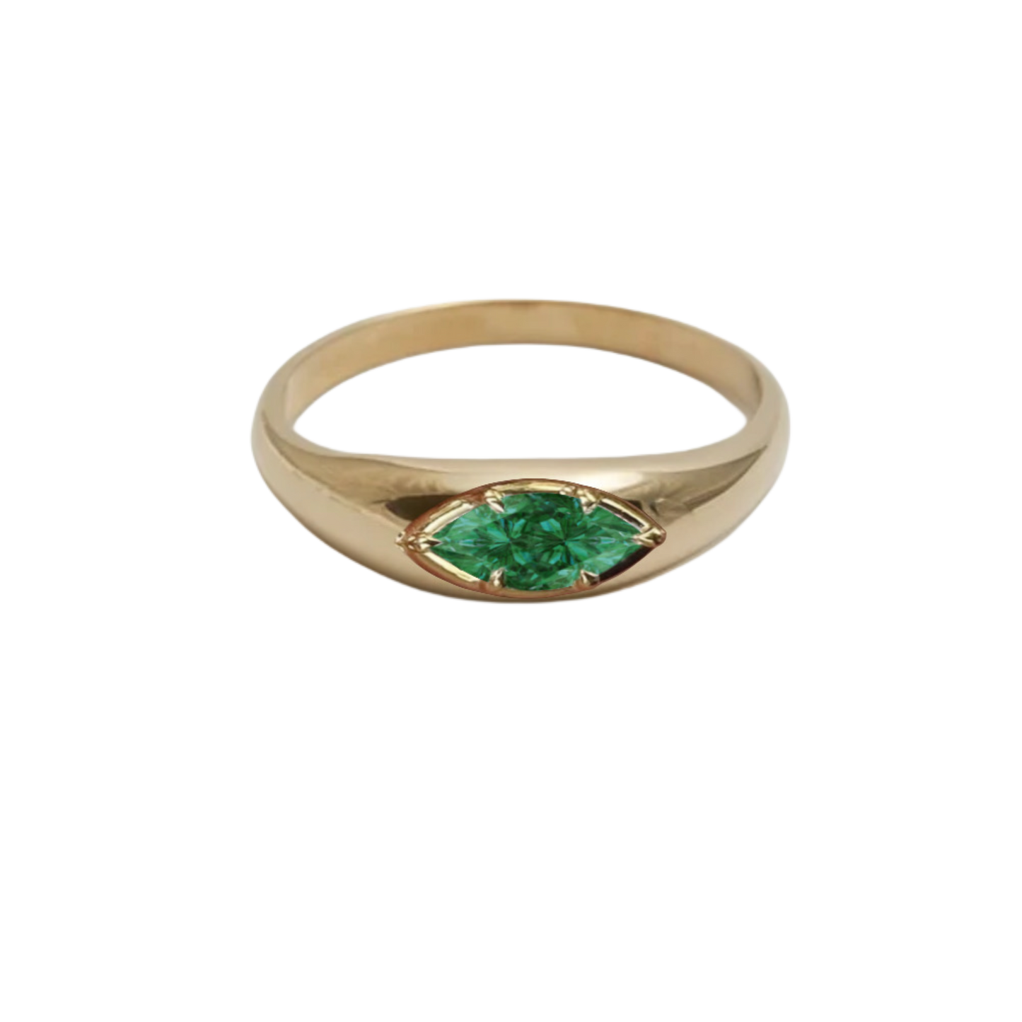 The Cactus Emerald Solitaire Ring