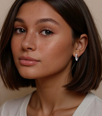 The Roots Diamond Hoops