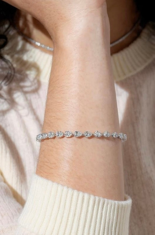 The Dinner Party Pear Tennis Bracelet