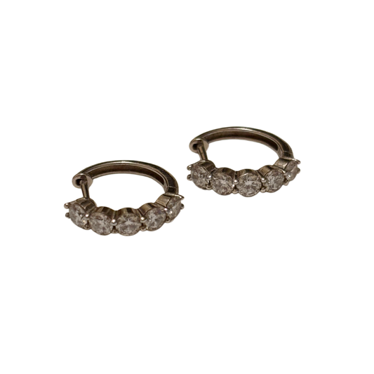 The Roots Diamond Hoops