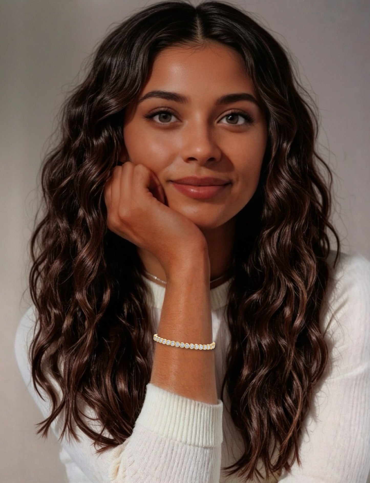 The Cactus Diamond Tennis Bracelet