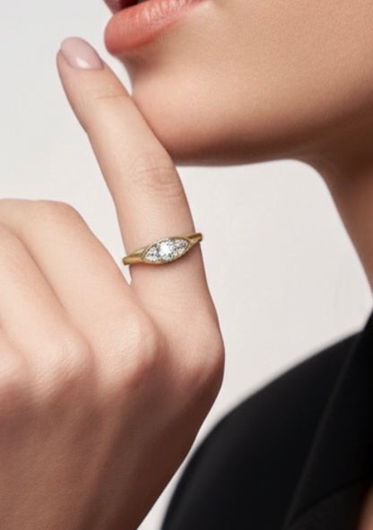 The Cactus Diamond Solitaire Ring