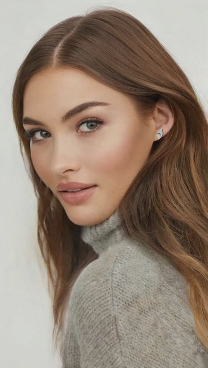 The Roots Marquise Diamond Stud