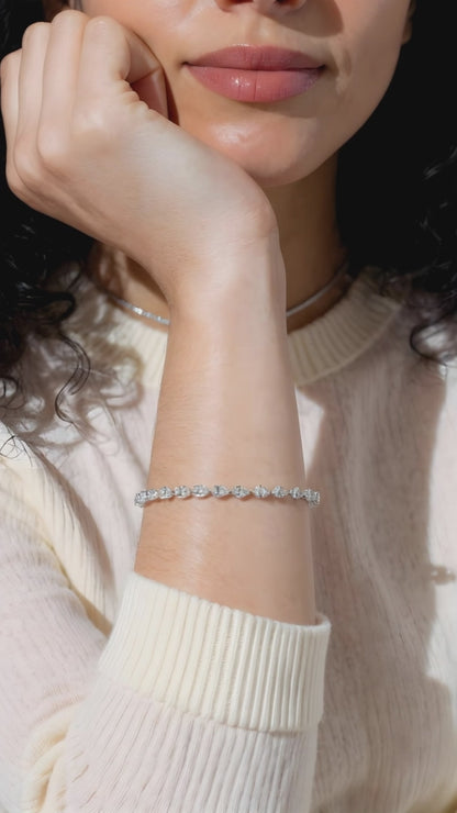 The Dinner Party Pear Tennis Bracelet