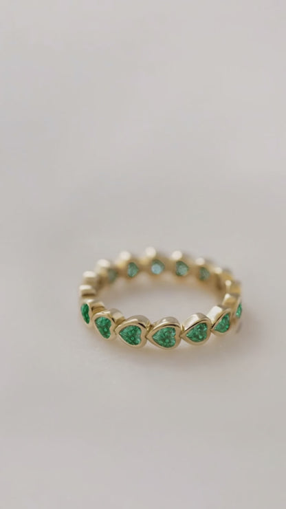 The Cactus Emerald Eternity Ring
