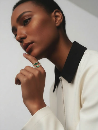 The Cactus Emerald Solitaire Ring