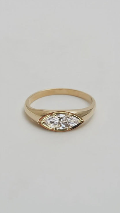 The Cactus Diamond Solitaire Ring
