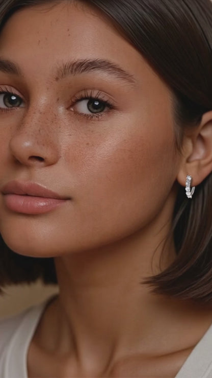 The Roots Diamond Hoops