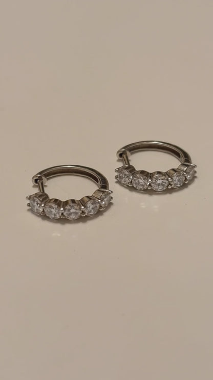 The Roots Diamond Hoops